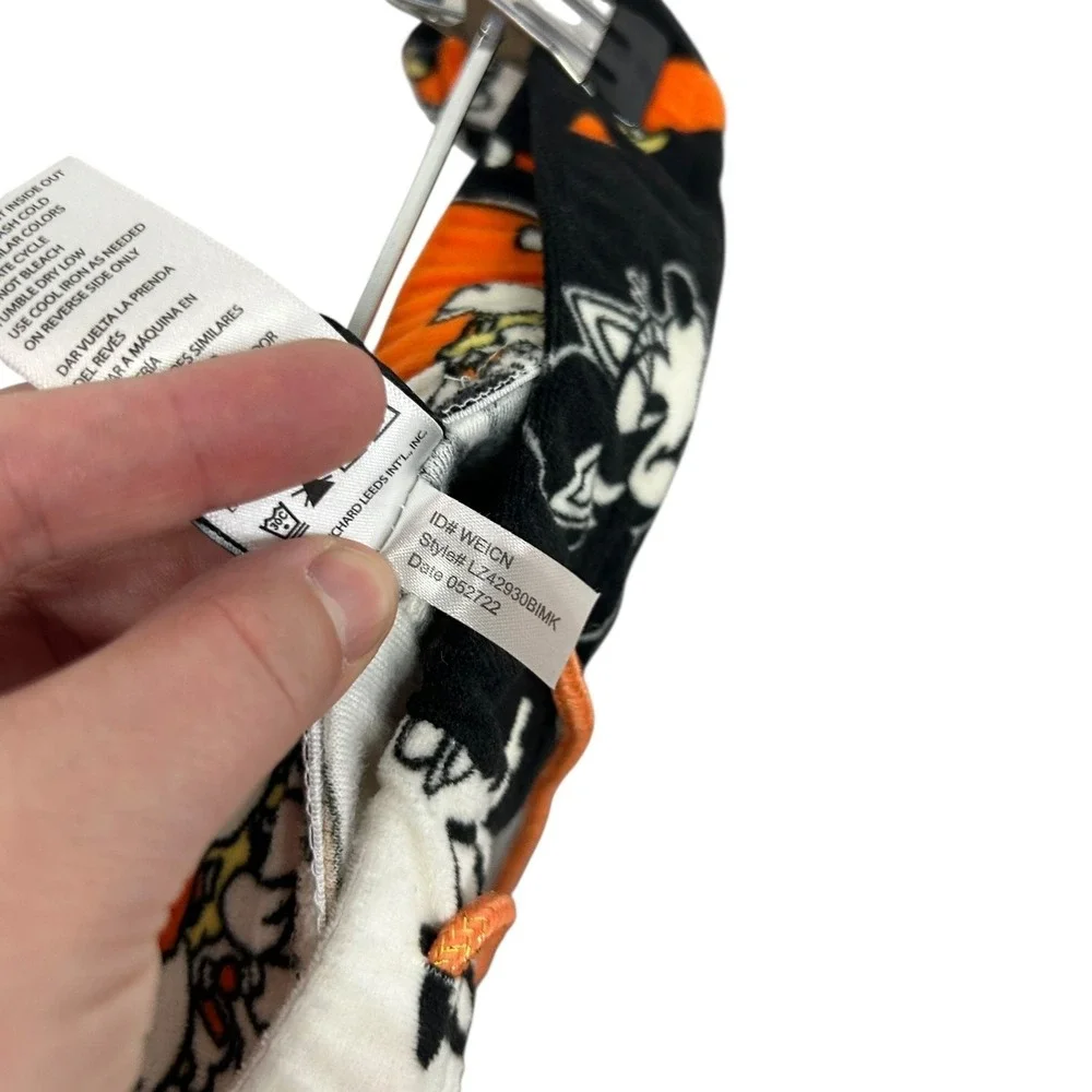 Disney Mickey Minnie Halloween‎ Fleece Pajama Pants L Spooky Cozy Loungewear - Picture 8 of 9